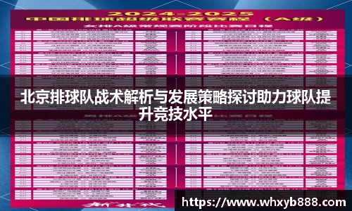 北京排球队战术解析与发展策略探讨助力球队提升竞技水平